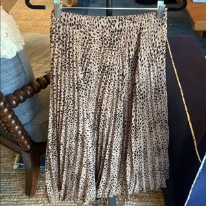 Abercrombie and Fitch Pleated animal print